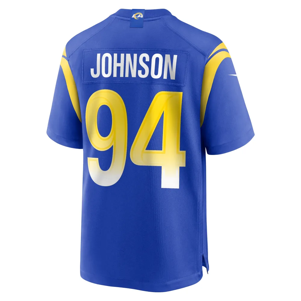 Men's Los Angeles Rams Desjuan Johnson Royal Home Game Jersey
