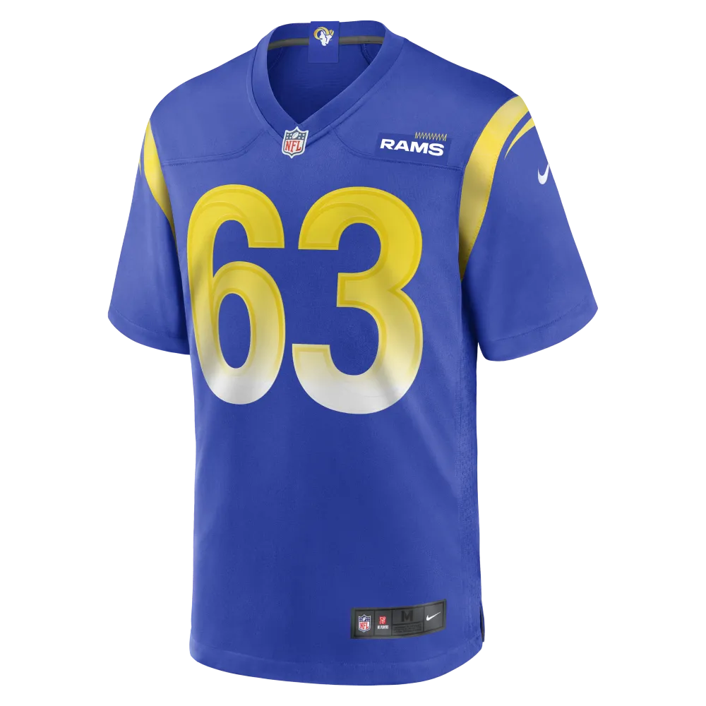 Men's Los Angeles Rams Grant Miller Royal Game Jersey