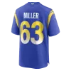 Men's Los Angeles Rams Grant Miller Royal Game Jersey