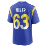 Men's Los Angeles Rams Grant Miller Royal Game Jersey