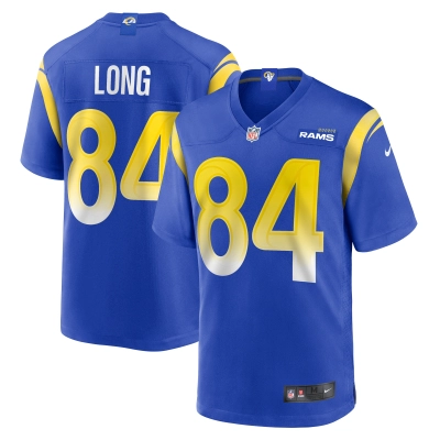 Men's Los Angeles Rams Hunter Long Royal Home Game Jersey 01