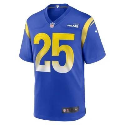 Men's Los Angeles Rams Jason Taylor  Royal Team Game Jersey 02