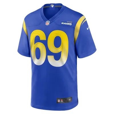 Men's Los Angeles Rams Kevin Dotson  Royal Game Jersey 02