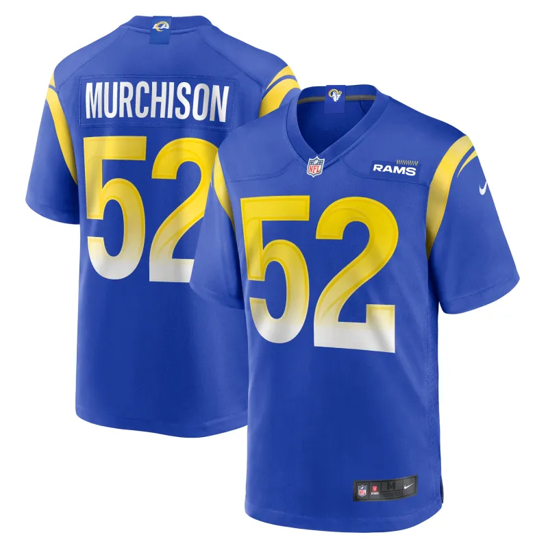 Men's Los Angeles Rams Larrell Murchison  Royal Team Game Jersey