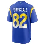 Men's Los Angeles Rams Miller Forristall  Royal Game Jersey