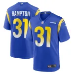 Men's Los Angeles Rams Nick Hampton Royal Home Game Jersey