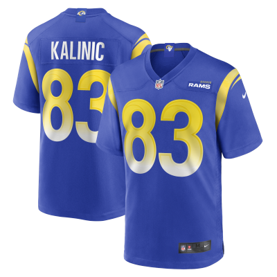 Men's Los Angeles Rams Nikola Kalinic Royal Game Jersey 01