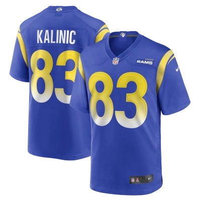 Men's Los Angeles Rams Nikola Kalinic Royal Game Jersey 01