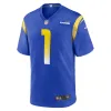 Men's Los Angeles Rams Number 1 Dad Royal Game Jersey