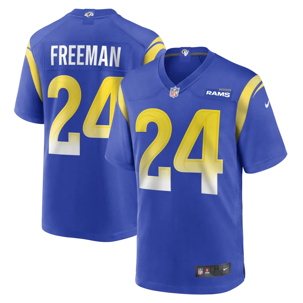Men's Los Angeles Rams Royce Freeman Royal Game Jersey