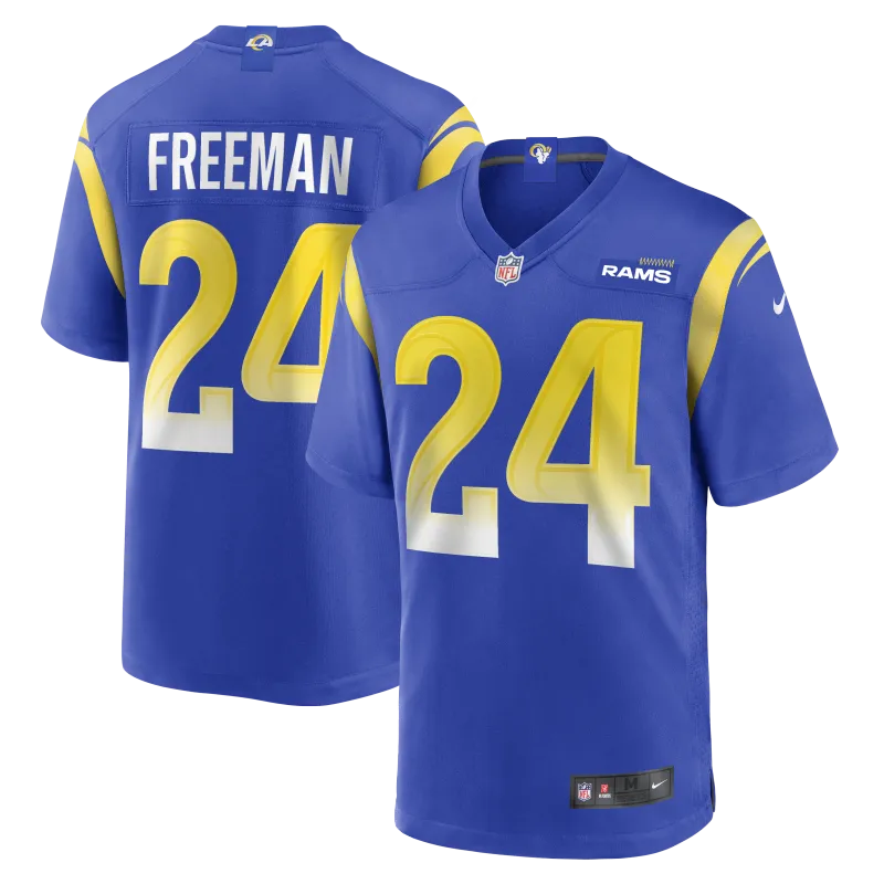 Men's Los Angeles Rams Royce Freeman Royal Game Jersey