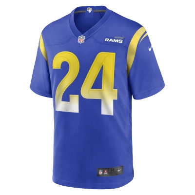 Men's Los Angeles Rams Royce Freeman Royal Game Jersey 02