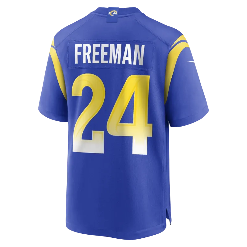Men's Los Angeles Rams Royce Freeman Royal Game Jersey