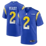 Men's Los Angeles Rams Russ Yeast Royal Home Game Jersey