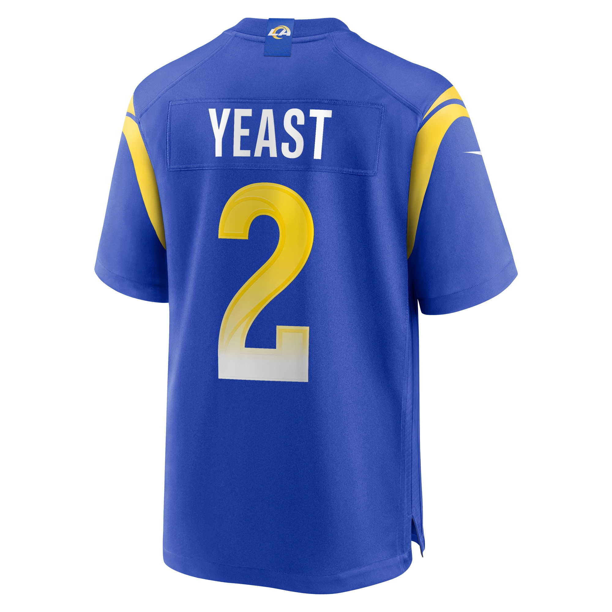 Men's Los Angeles Rams Russ Yeast Royal Home Game Jersey