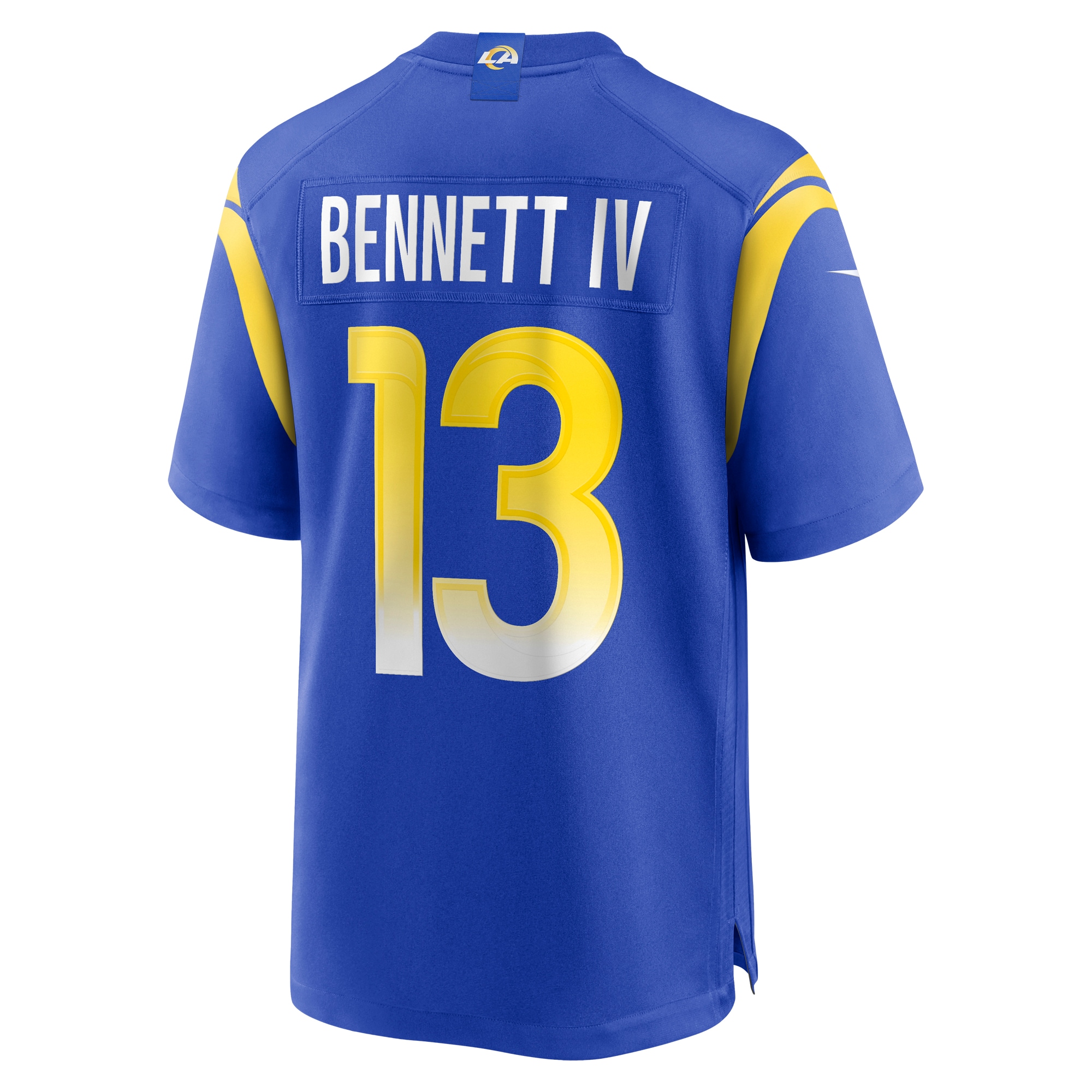 Men's Los Angeles Rams Stetson Bennett Royal Team Game Jersey