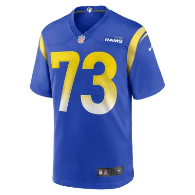 Men's Los Angeles Rams Steve Avila Royal Home Game Jersey 02