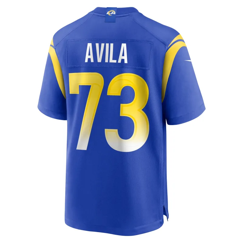 Men's Los Angeles Rams Steve Avila Royal Home Game Jersey