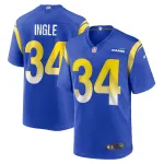 Men's Los Angeles Rams Tanner Ingle Royal Home Game Jersey