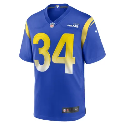 Men's Los Angeles Rams Tanner Ingle Royal Home Game Jersey 02