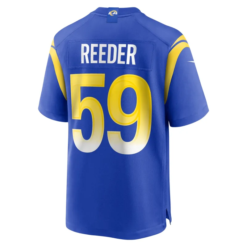 Men's Los Angeles Rams Troy Reeder  Royal Team Game Jersey