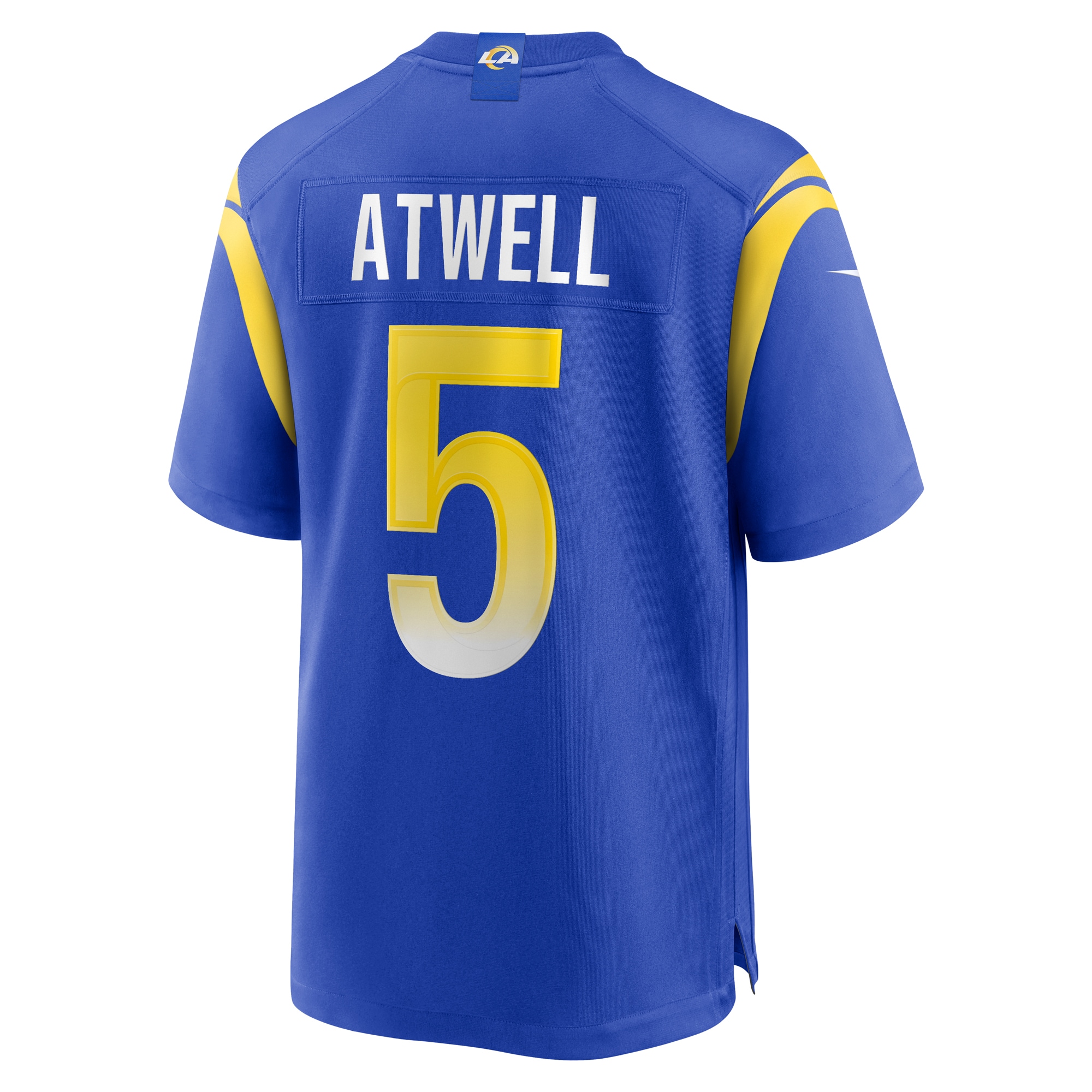 Men's Los Angeles Rams Tutu Atwell Royal Home Game Jersey