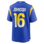 Men's Los Angeles Rams Tyler Johnson  Royal Team Game Jersey