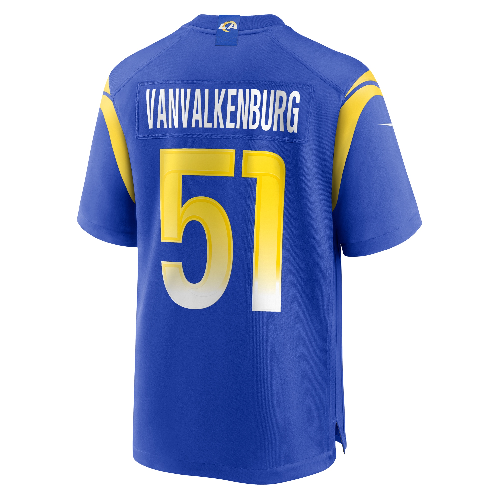 Men's Los Angeles Rams Zach VanValkenburg Royal Team Game Jersey