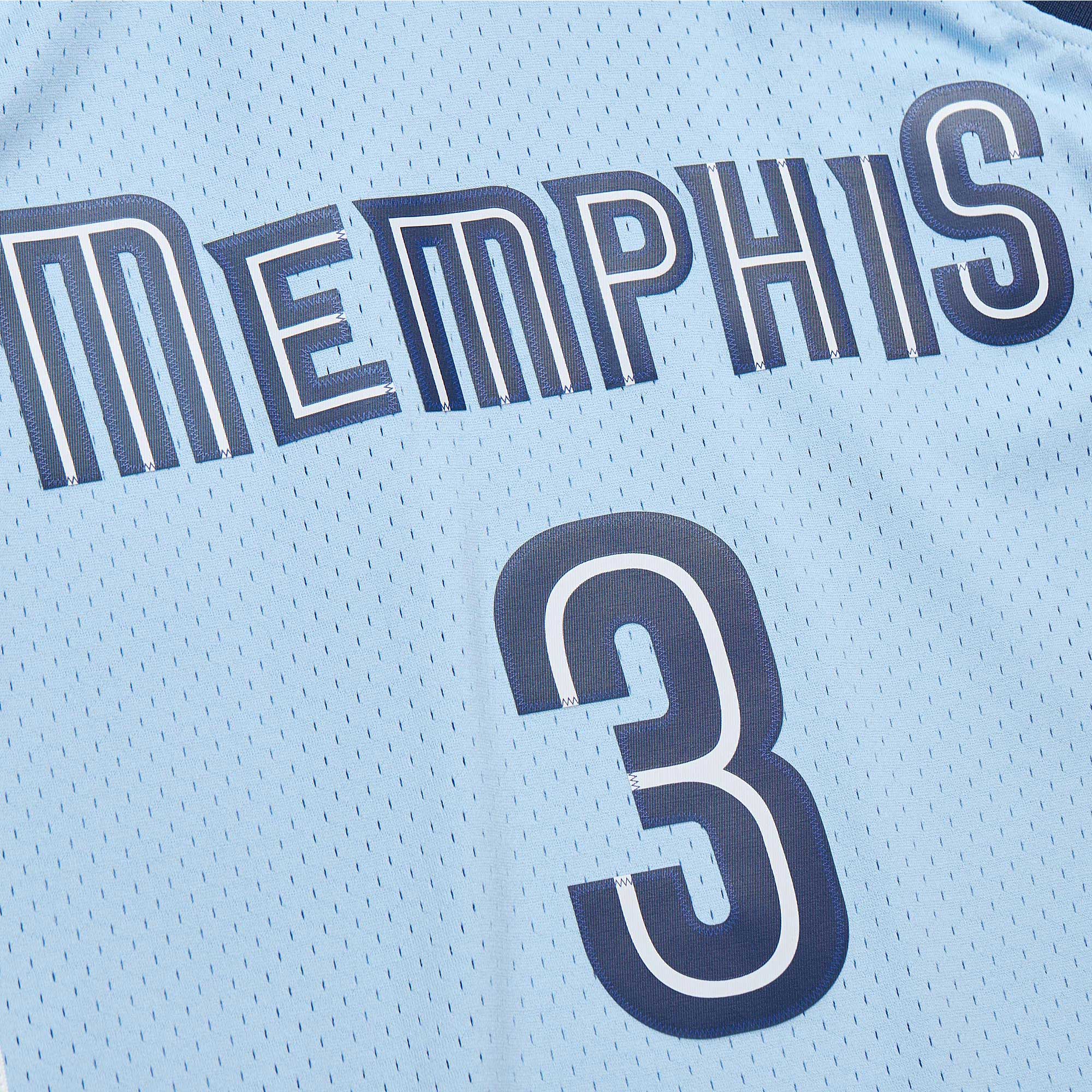 Men's Memphis Grizzlies Allen Iverson Light Blue 2009/10 Hardwood Classics Swingman Jersey
