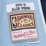 Men's Memphis Grizzlies Allen Iverson Light Blue 2009/10 Hardwood Classics Swingman Jersey