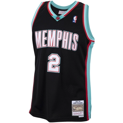 Men's Memphis Grizzlies Jason Williams Black 2001/02 Hardwood Classics Swingman Jersey 02