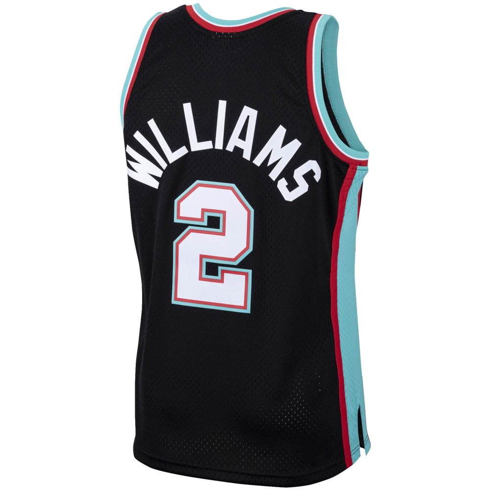 Men's Memphis Grizzlies Jason Williams Black 2001/02 Hardwood Classics Swingman Jersey