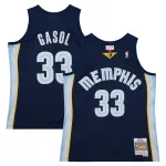 Men's Memphis Grizzlies Marc Gasol Navy 2008/09 Hardwood Classics Swingman Throwback Jersey