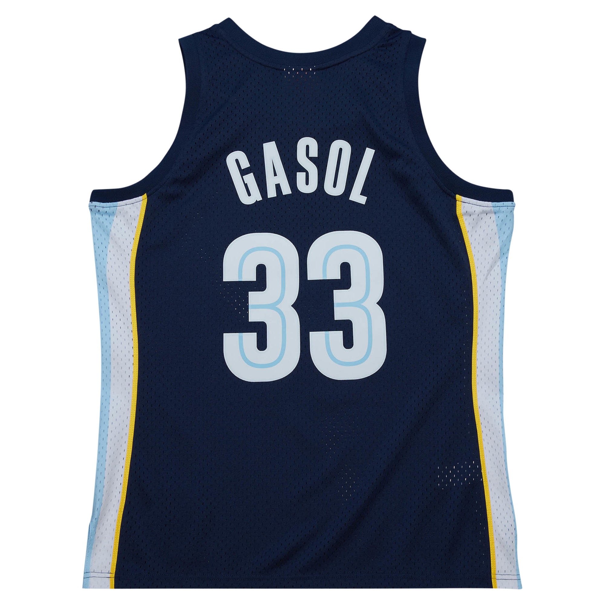 Men's Memphis Grizzlies Marc Gasol Navy 2008/09 Hardwood Classics Swingman Throwback Jersey