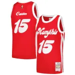 Men's Memphis Grizzlies Vince Carter Red 2015/16 Hardwood Classics Swingman Jersey