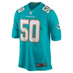 Men's Miami Dolphins Chase Winovich  Aqua Team Game Jersey