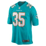 Men's Miami Dolphins Christopher Brooks  Aqua Team Game Jersey