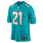 Men's Miami Dolphins DeShon Elliott Aqua Game Player Jersey