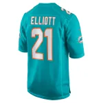 Men's Miami Dolphins DeShon Elliott Aqua Game Player Jersey