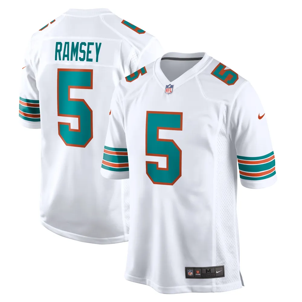 Men's Miami Dolphins Jalen Ramsey White Alternate Game Jersey