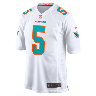 Men's Miami Dolphins Jalen Ramsey White Away Game Jersey 02