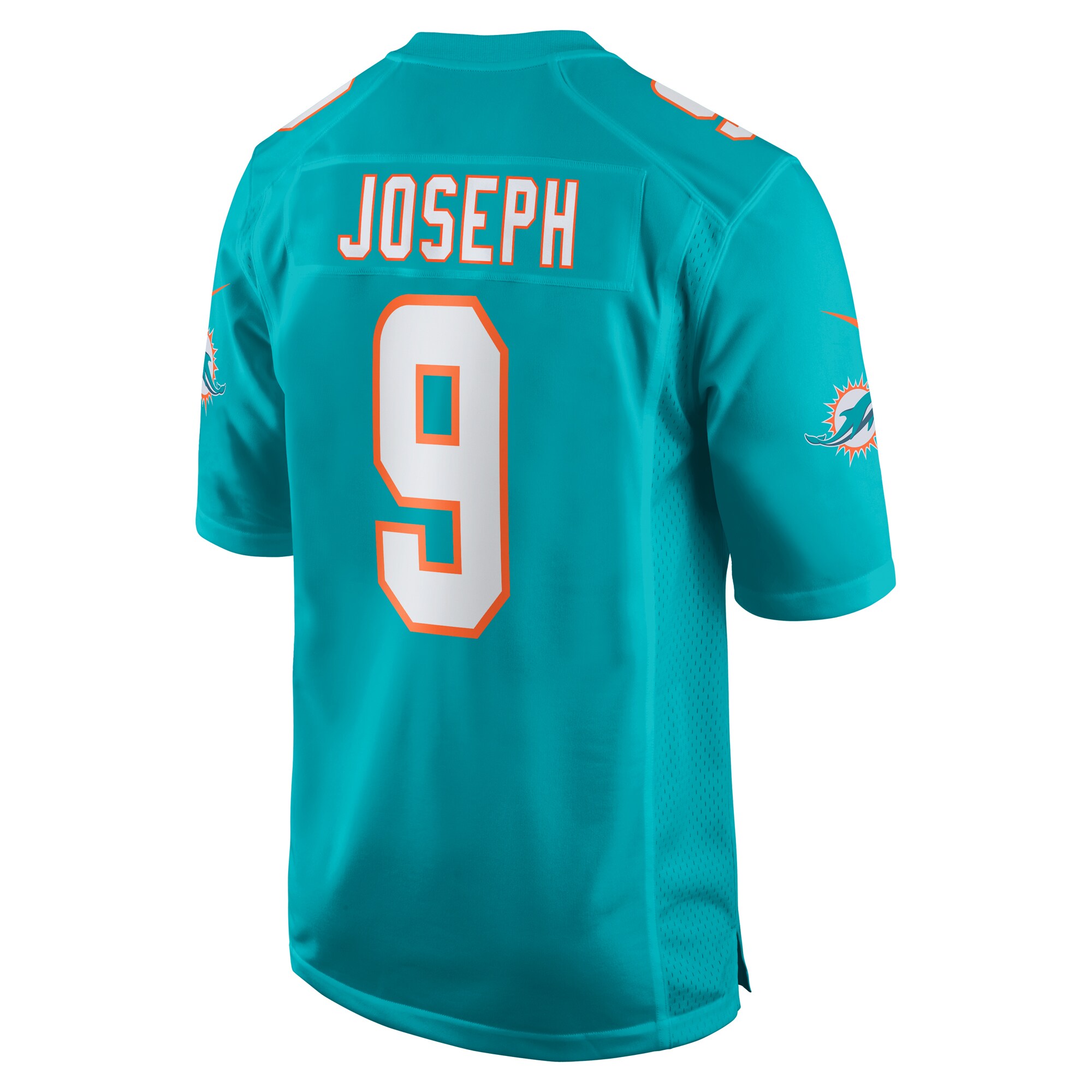 Men's Miami Dolphins Kelvin Joseph  Aqua Team Game Jersey