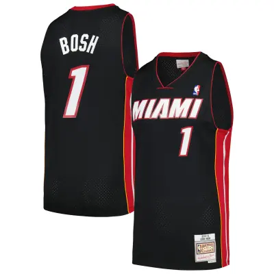 Men's Miami Heat Black 2012/13 Hardwood Classics Swingman Jersey 01
