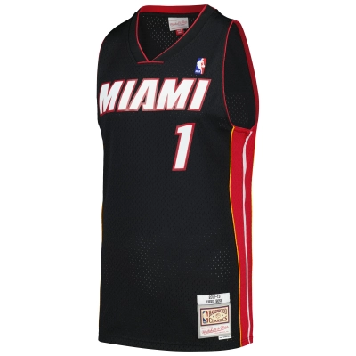 Men's Miami Heat Black 2012/13 Hardwood Classics Swingman Jersey 02