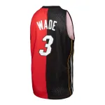 Men's Miami Heat Black/Red Big & Tall Hardwood Classics 2005/06 Split Swingman Jersey