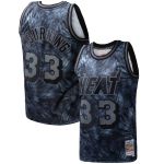 Men's Miami Heat Alonzo Mourning Black Hardwood Classics 1996/97 Tie-Dye Swingman Jersey