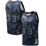 Men's Miami Heat Alonzo Mourning Black Hardwood Classics 1996/97 Tie-Dye Swingman Jersey