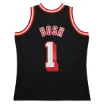 Men's Miami Heat Chris Bosh Black 2013/14 Hardwood Classics Swingman Jersey
