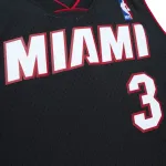 Men's Miami Heat Dwyane Wade Black 2012/13 Hardwood Classics Swingman Jersey