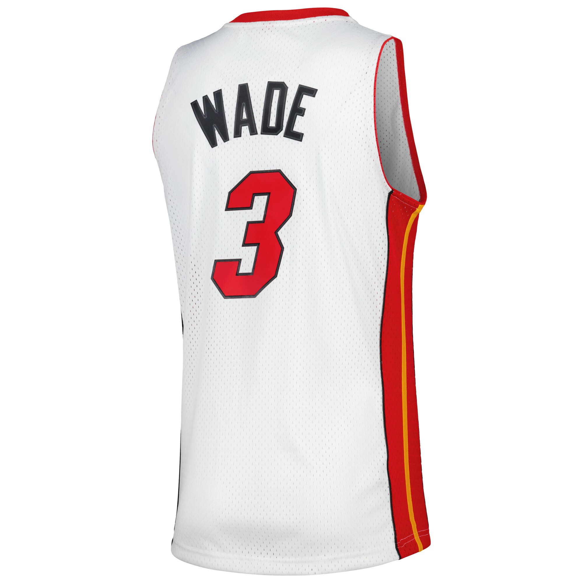 Men's Miami Heat Dwyane Wade White 2001/02 Hardwood Classics Swingman Jersey